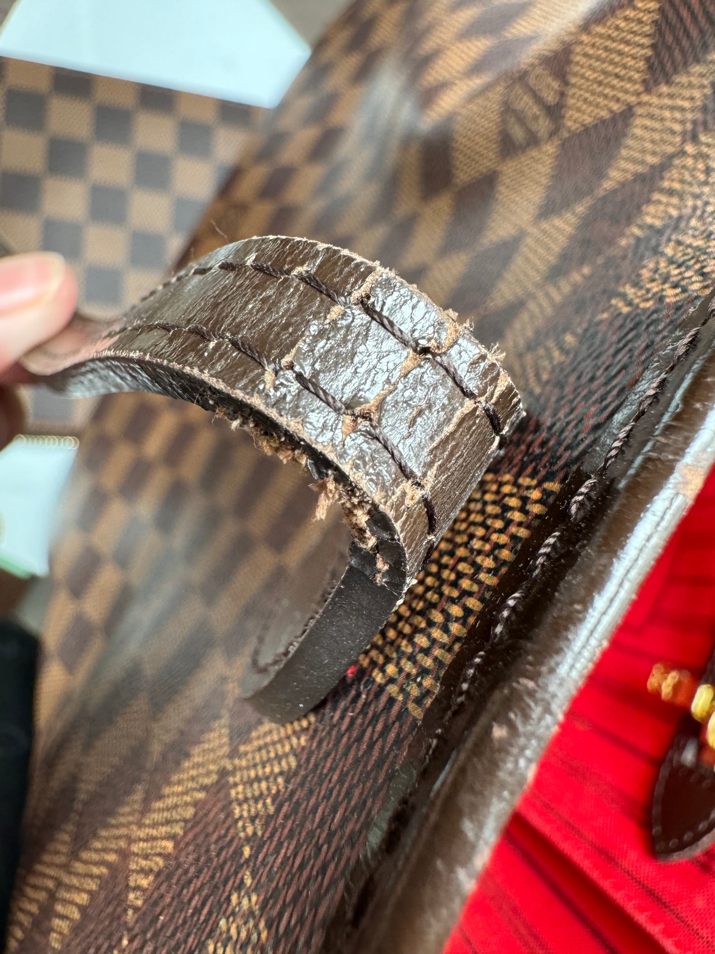 Preowned Louis Vuitton Neverful Damier Ebene