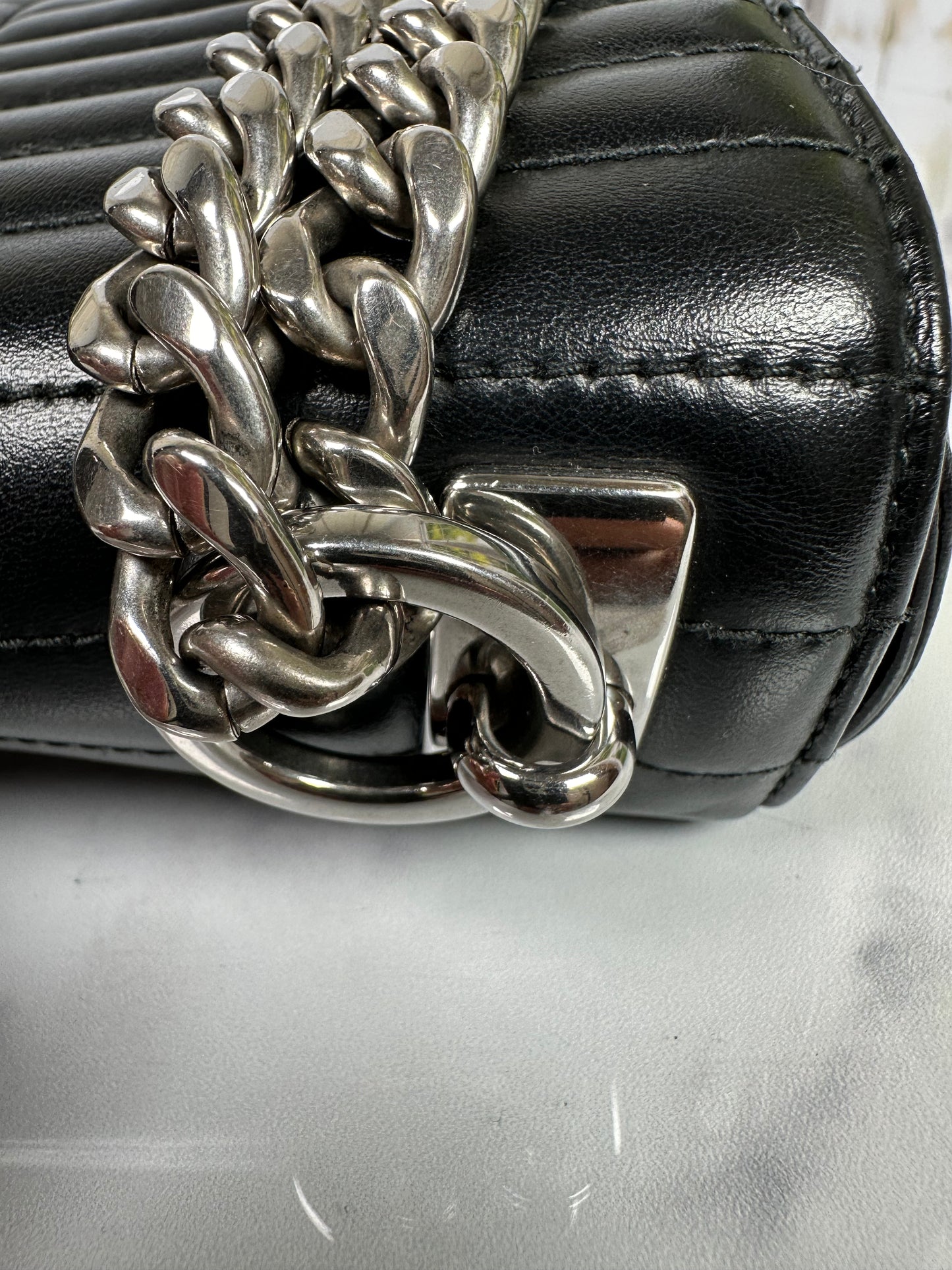 Pre-Owned Prada Chain Flap Bag Large