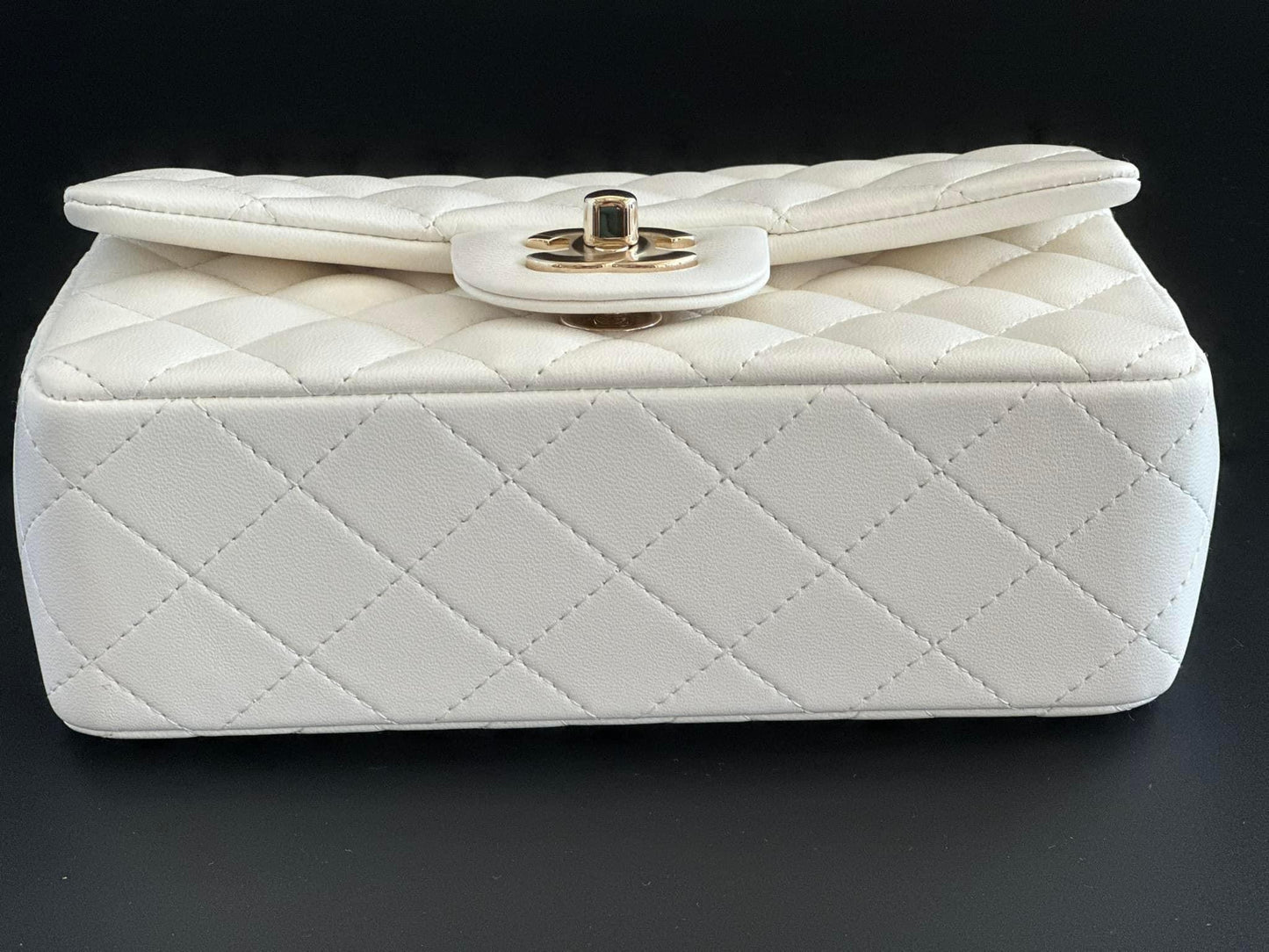 Preowned Chanel Mini Rectangular LGHW Microchip