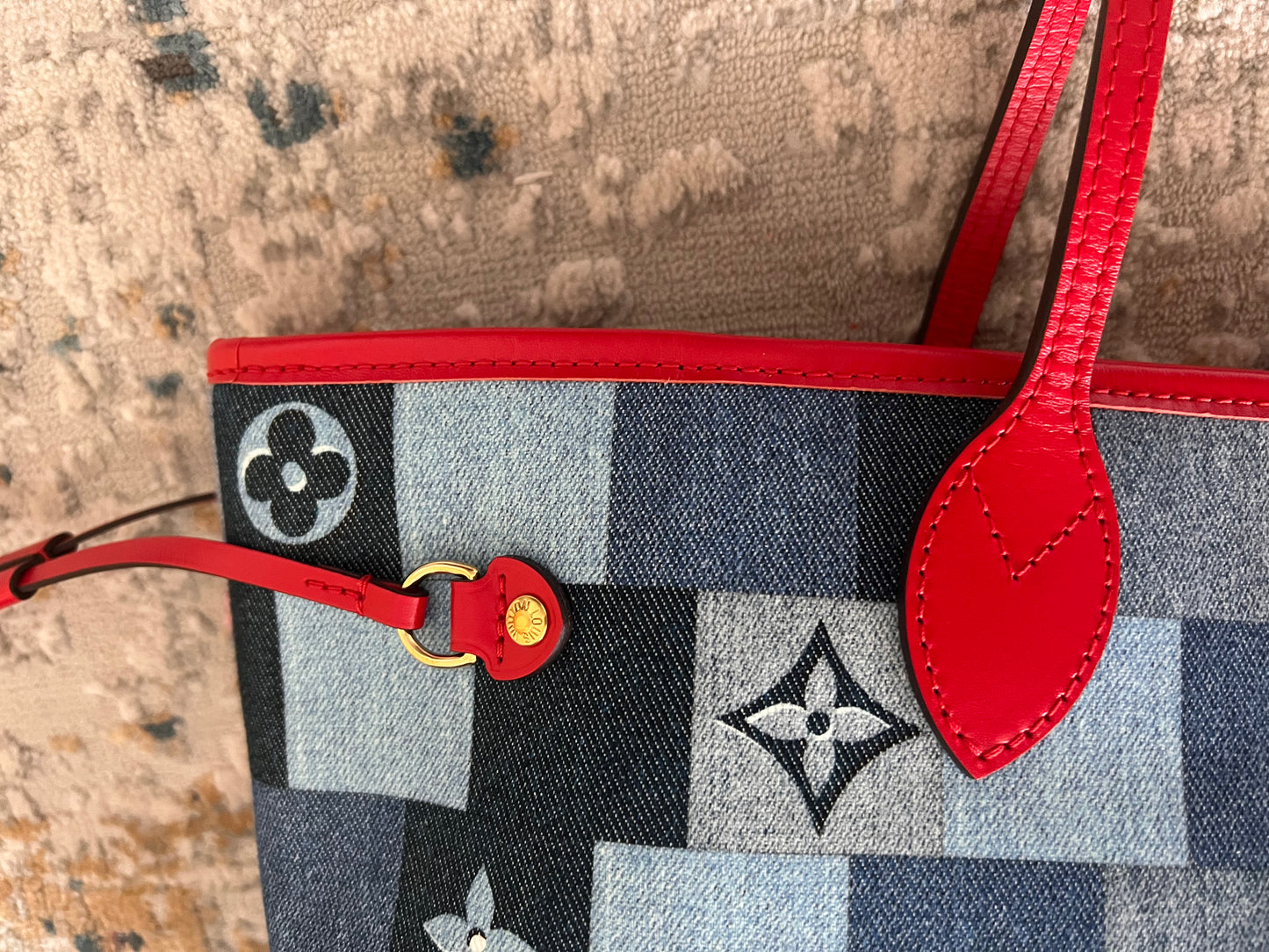 Louis Vuitton Neverful Mm size Denim