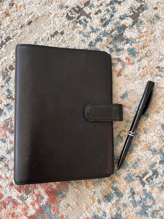 Louis Vuitton Agenda Mm black