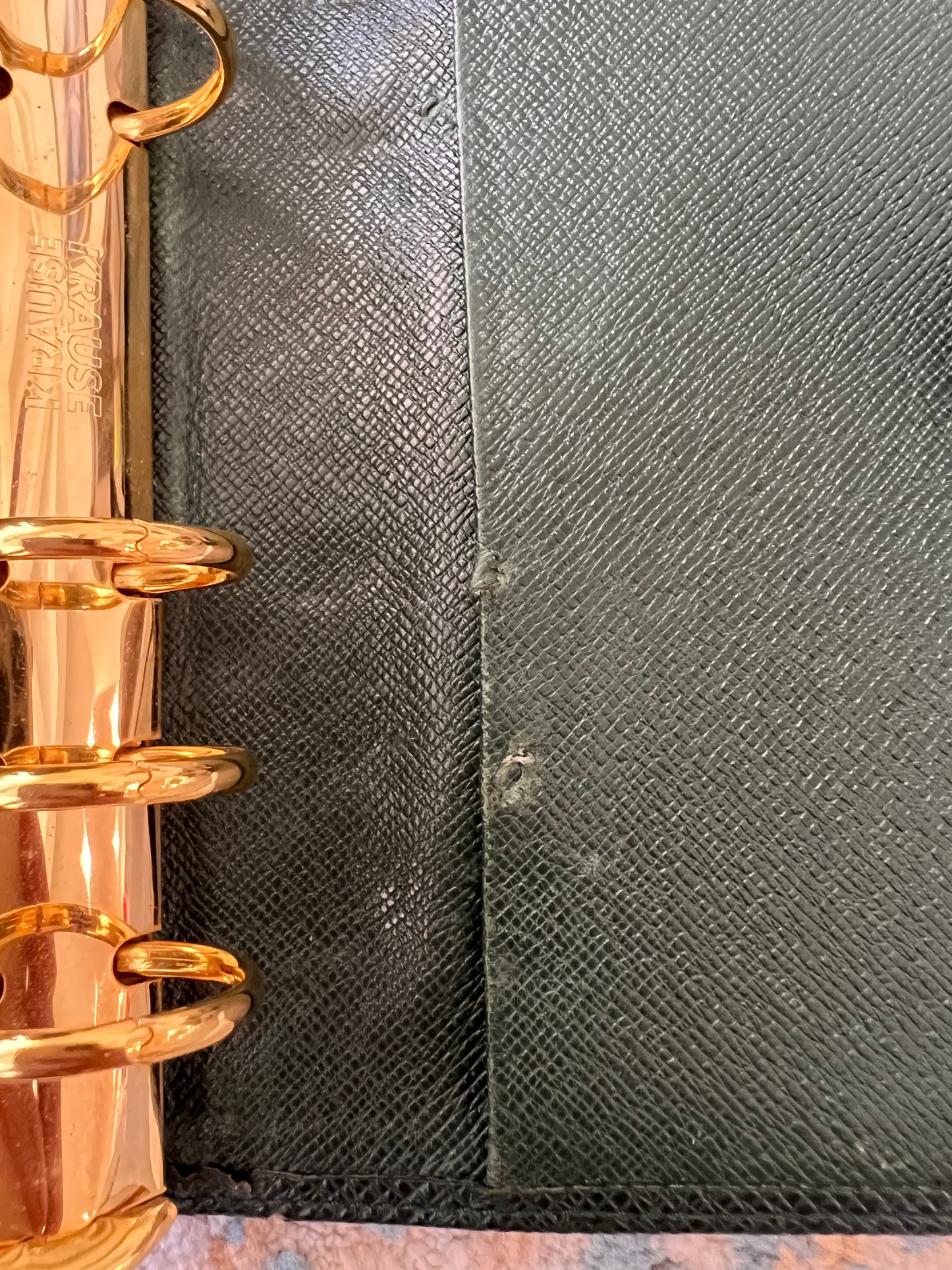 Louis Vuitton Agenda MM Size Taiga leather